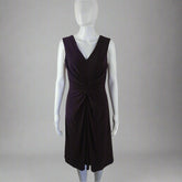 David Meister Maroon Draped Dress – Size AUS 10 / US 6